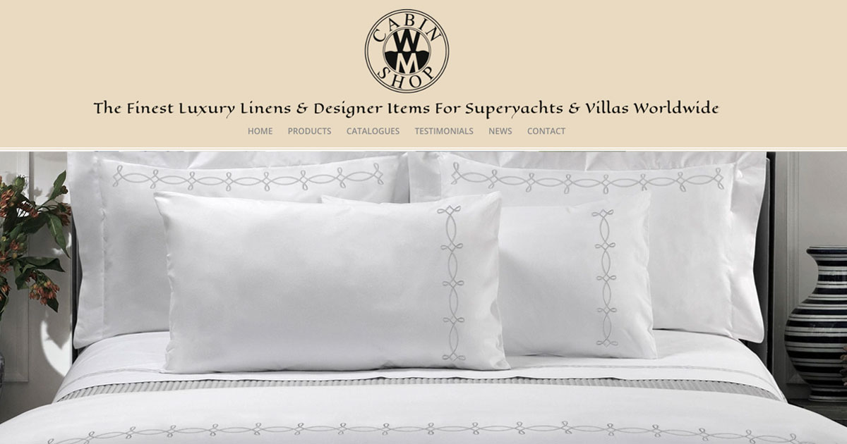 Bed Linens – Bespoke bedding | Cabin Shop - Luxury Linens For Yachts ...