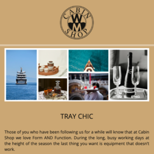 TRAY CHIC at Cabin Shop